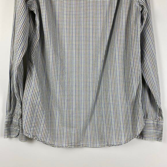 J Crew Mercantile Flex Slim Button Down Plaid Multicolor Shirt Mens Size Small - Picture 10 of 11